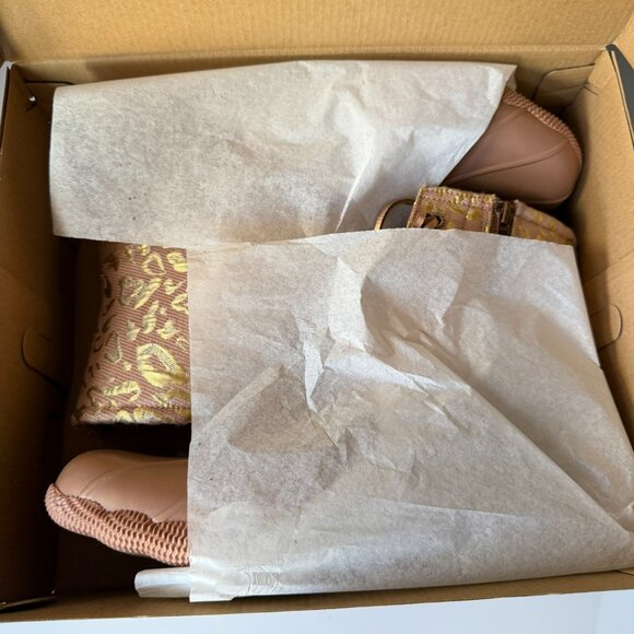 Sperry Saltwater Leo Jacquard Rose Women’s Duck Boots Size 12 Wet Weather - Picture 6 of 7